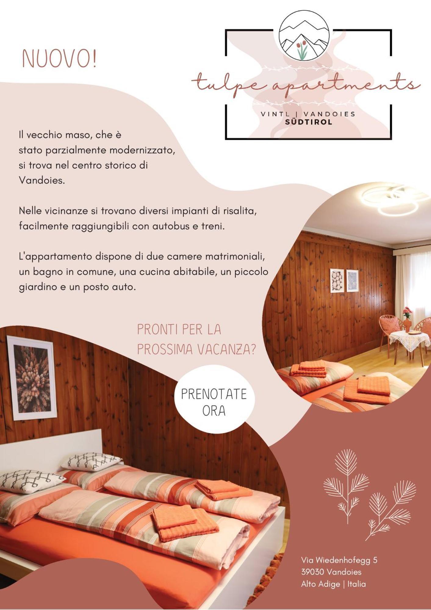 Tulpe Apartments Vandoies di Sotto  Dış mekan fotoğraf